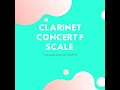 Clarinet Concert F Scale Guide