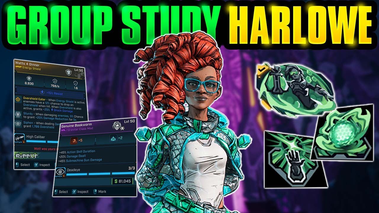 Эта сборка Харлоу с бесконечным критом расплавляет боссов! | Руководство по сборке Харлоу в Borde...