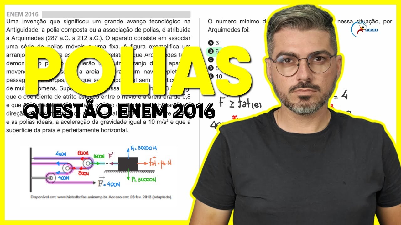 SISTEMA DE POLIAS - ENEM - Uma invenção que significou um grande avanço tecnológico na Antiguidade