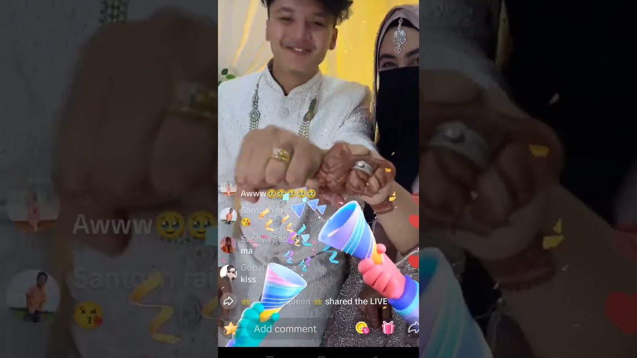Aayush Singh Thakuri and Alizeh Engagement TikTok Live Today