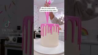 How to make water Ganache for drip cake Wealth