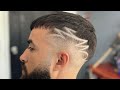 Como hacer un freestyle diseo fcil  fade medio y diseo  tutorial de barbera 2023 barber mb