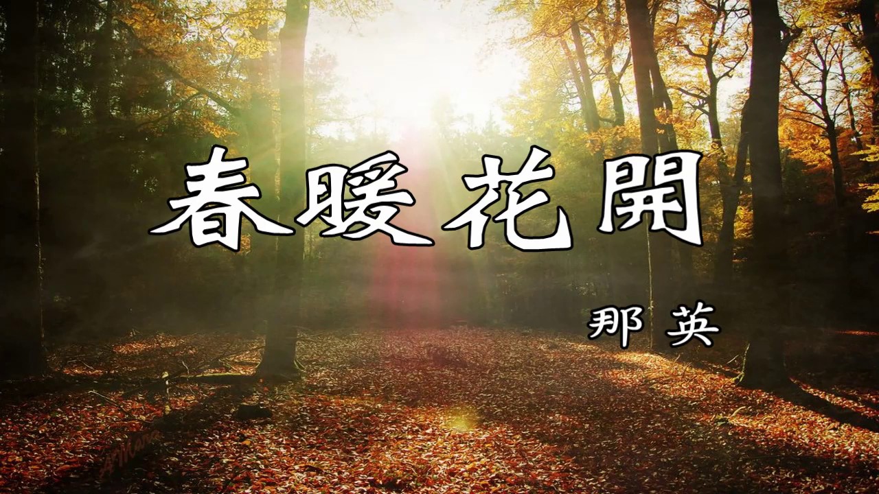 春暖花開 那英 歌詞版 Youtube