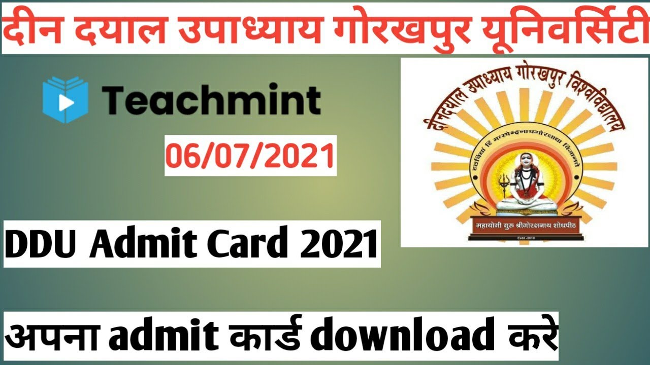 ddu university admit card 2021| ddu admit card 2021| ddu university latest news today| teachmint|
