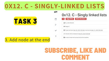 0x12. C - Singly linked lists; ALX: 3. Add node at the end
