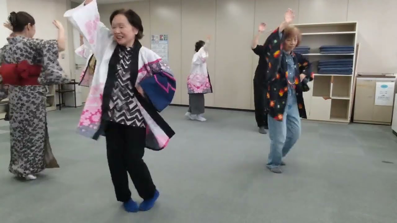 (2/27)本日お仲間が一人増えました👘【北区民センター教室】３曲ダイジェスト〈東京音頭🗼・恋チュン・長生きサンバ〉【雪組】2026年