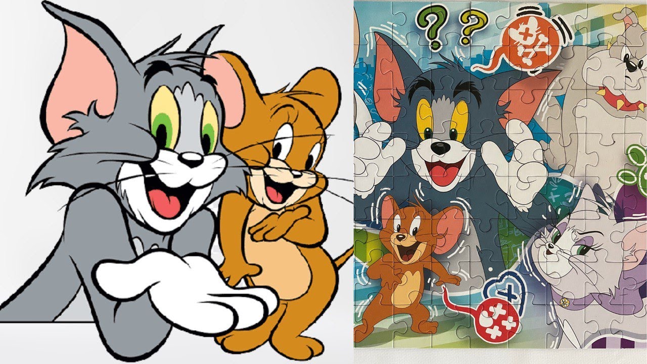 Tom and Jerry Jerry walk in a circle