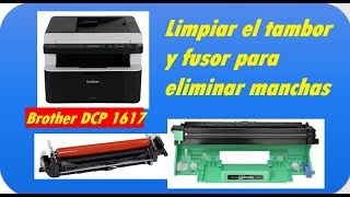 Limpiar rodillo o tambor imagen Dr-1060 y cambiar tóner TN-1060 impresoras  Brother - YouTube