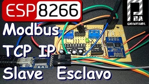 ESP8266 slave modbus TCP IP  Industrial Applications  : PDAControl