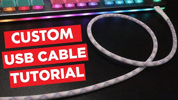 DIY Custom Sleeved USB Cable for Mechanical Keyboards (Updated)