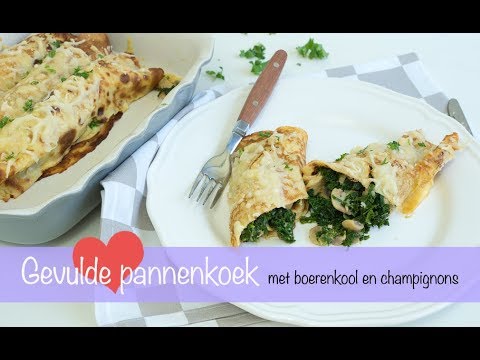 Gevulde Pannekoeke Met Hoender