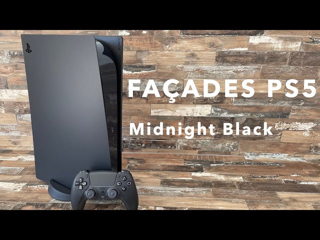 Façades Officielles PS5 Noir (Midnight Black) - Déballage - Test -  Présentation 
