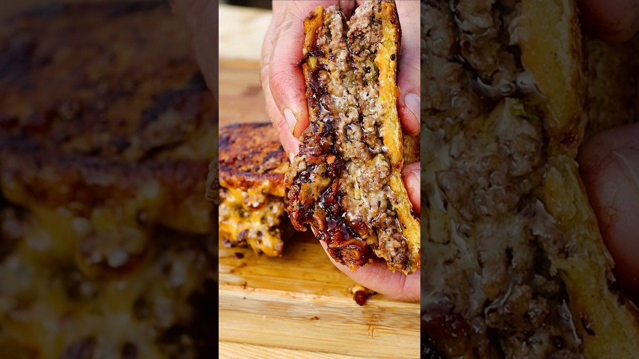 Ultimate Double Smash Burger with Maple Bacon Caramelized Onions