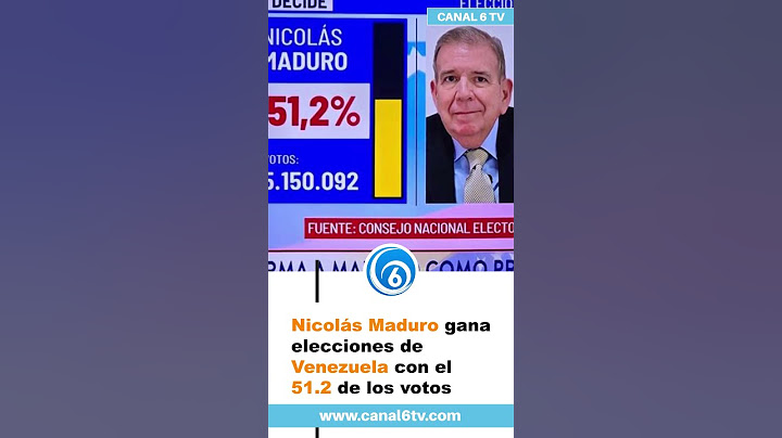 Nicolás Maduro gana elecciones de #Venezuela con el 51.2 de los votos