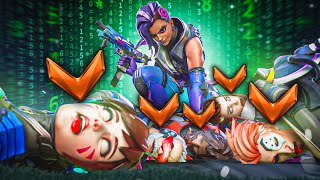 1 BUFFED Top 500 *REWORKED* SOMBRA vs 5 Bronze Players - Who wins?!