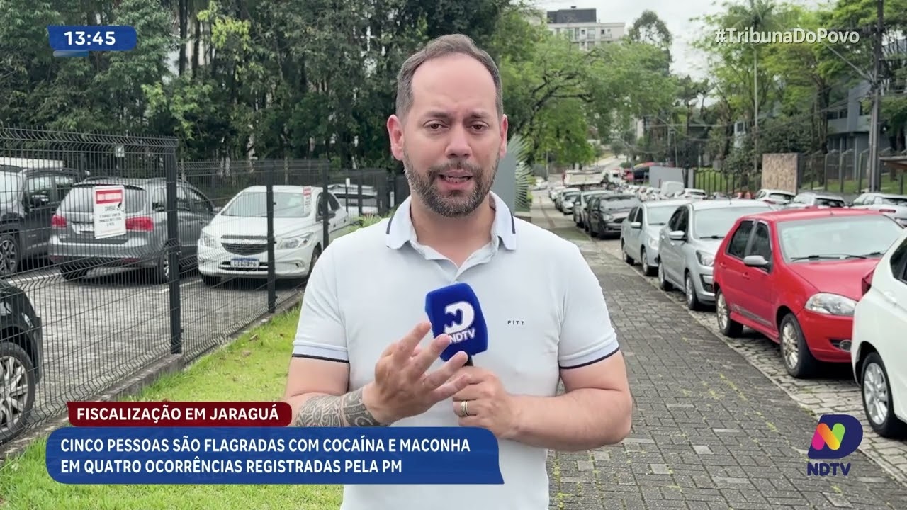 PM registra 4 ocorrências de posse de drogas na madrugada em Jaraguá do Sul