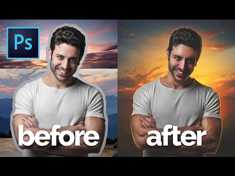 Photoshop Tutorial | How To Retouch, Removing Background, Compositing | MaxAsabin Photo Manipulation