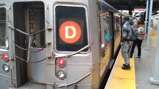 MTA BMT Rare Coney Island Bound R68 (D) Train @ Newkirk Plaza