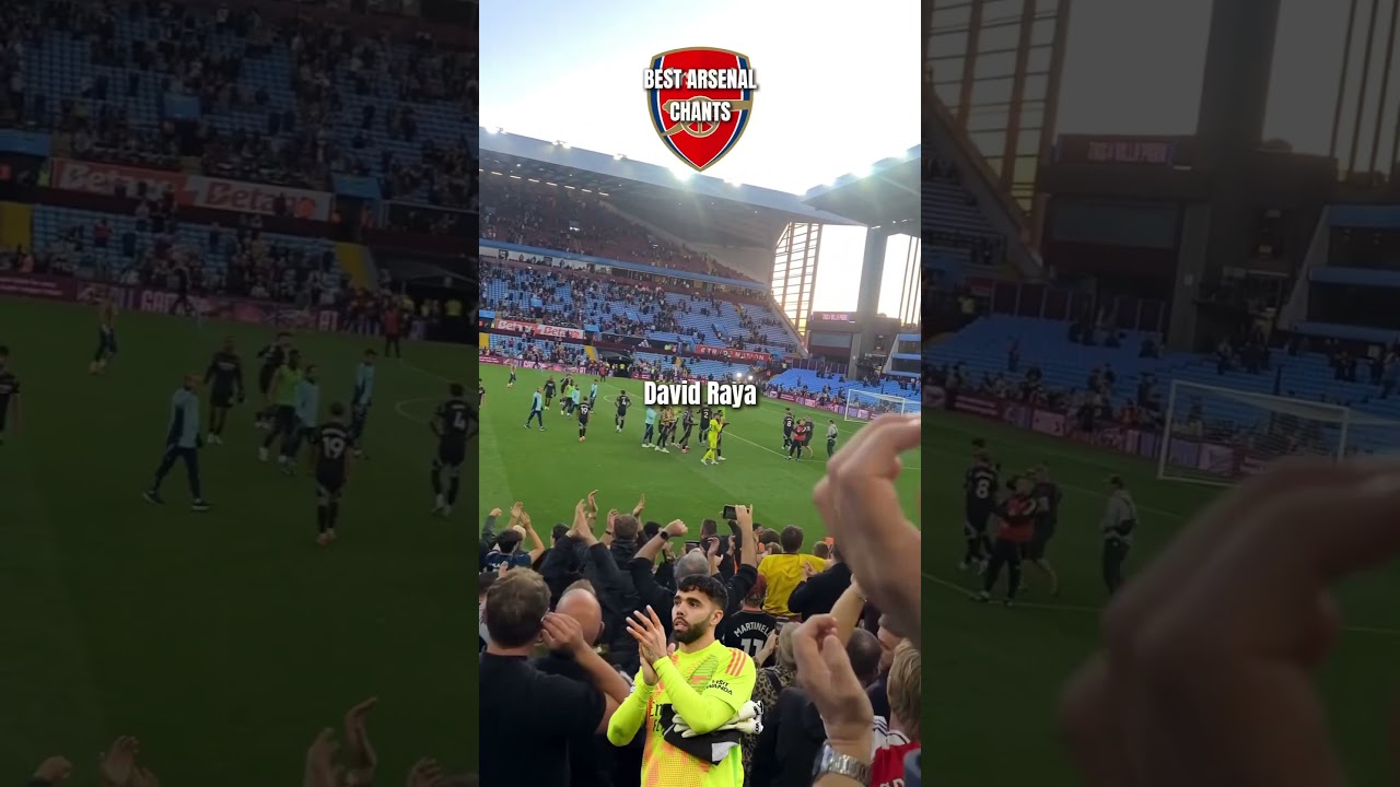 *NEW* Arsenal Chant 🎶David Raya Du Du Du 🎶Aston Villa 0-2 Arsenal 