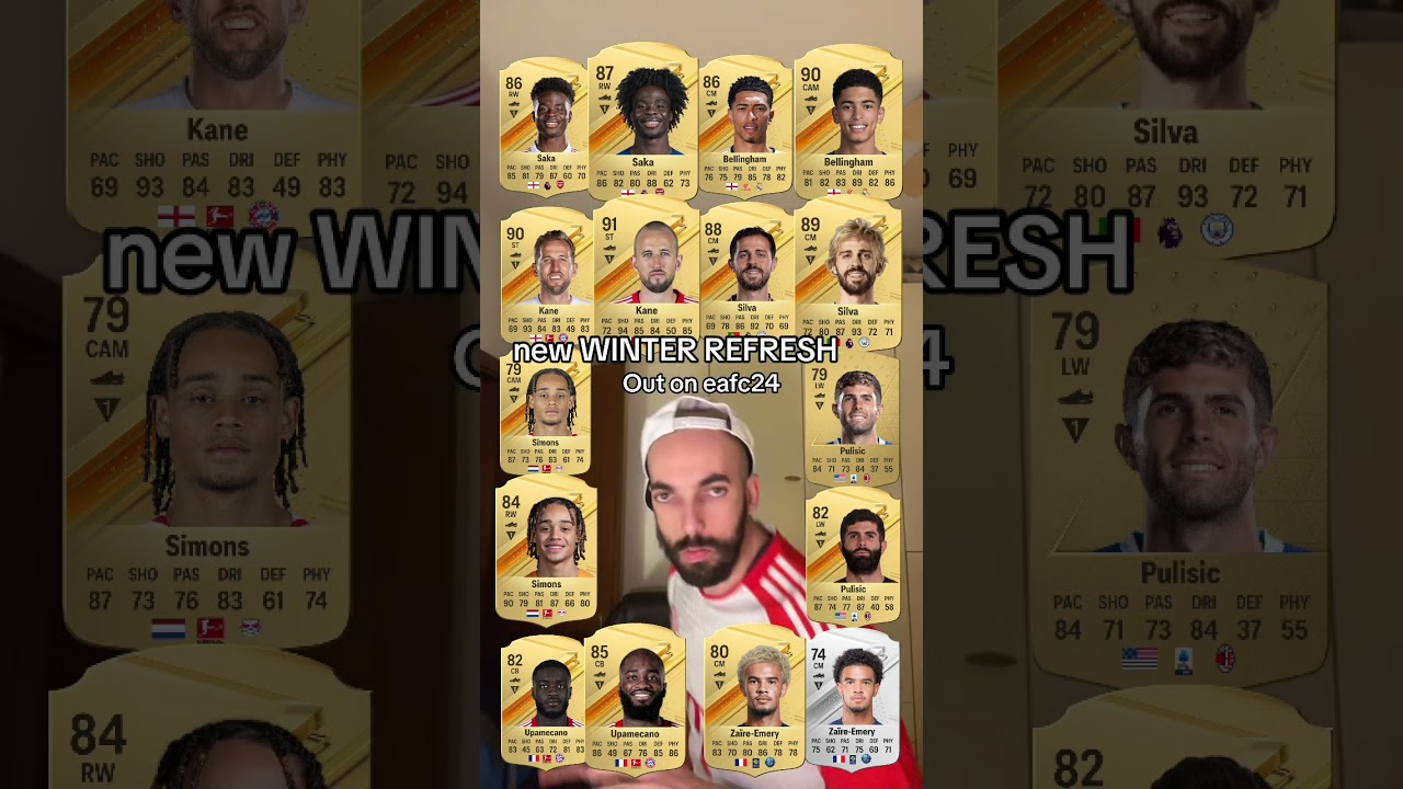 new Winter refresh cards on eafc24 😍