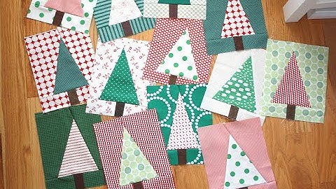 Patchwork Forest Tree Quilt Block Video Tutorial by Amy Smart of Diary of a Quilter