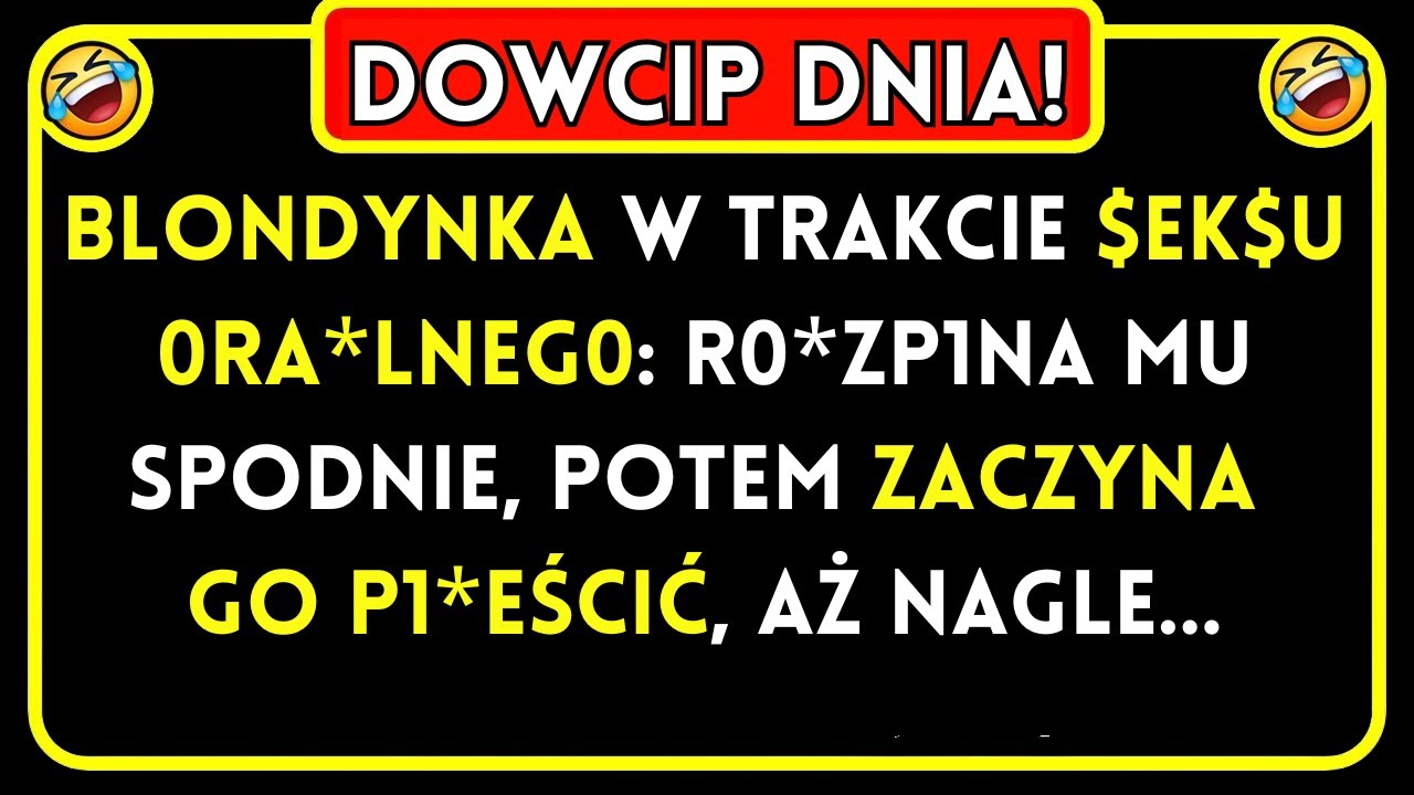 Dowcip Dnia! 🤣 Blondynka w trakcie… Żart Dnia! Suchar 🤣