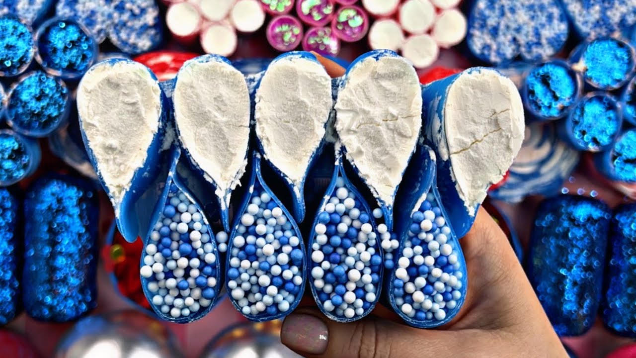 Crushing soap boxes with starch 💚Satisfying ASMR vibeo | Compilation