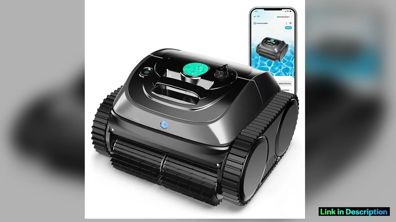 Cordless Robot Swimming Pool Vacuum Cleaner WYBOT C1 APP Control Ultra Stronger SuctionBattery 4600