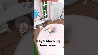 4 by 5 bloxburg teen room! #like #roblox #subscribe #viral #comment #bloxburg #room