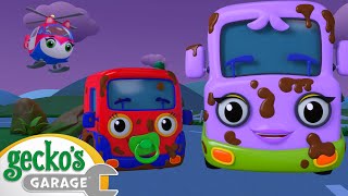 Baby Truck Storm Rescue - Gecko's Garage | Cartoons For Kids | Toddler Fun Learning