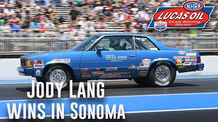 Jody Lang wins Super Stock at the DENSO NHRA Sonom...