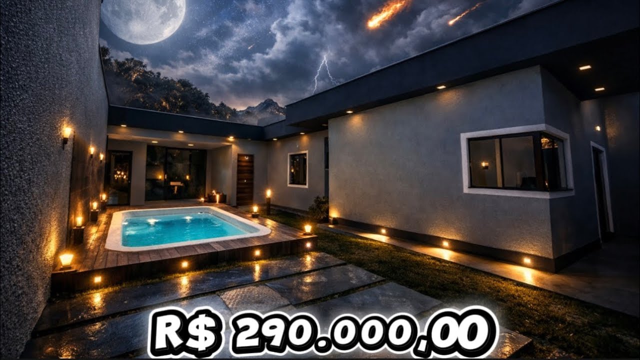 CASA MODERNA DISPONÍVEL 