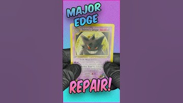 Gengar 1st Edition Repair | TCG Repair |  #pokemoncards #pokemontcg #vintagepokemon #pokemon