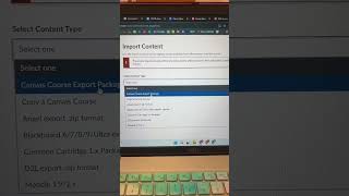 Import course content in Canvas