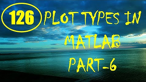 CME | Lecture-126 | Plot Types in MATLAB Part-6