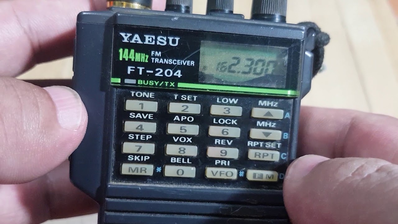 วิธีล็อคเครื่อง Yaesu FT204