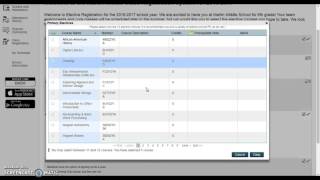 Online Elective Registration for 6th Graders