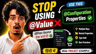Stop Using @Value! Use @ConfigurationProperties Like a Senior Developer | Spring Boot
