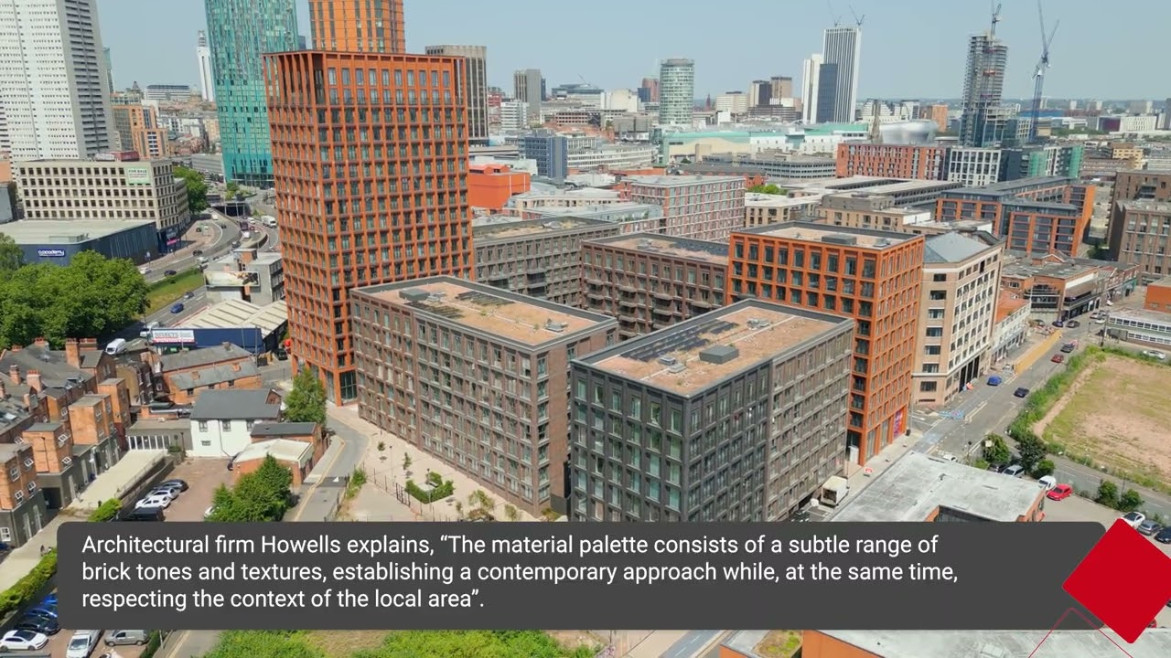 The Bath House, a new B-T-R development in Birmingham city centre rising to 18 storeys.