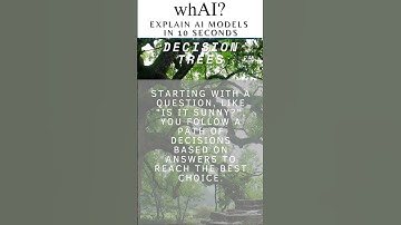 Explaining AI in 10 seconds: Decision Trees