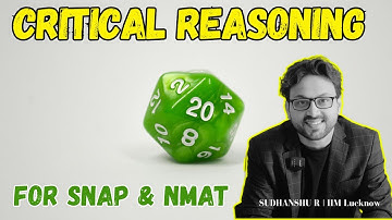 SNAP 2025 Final Edge: Master 33% of the Paper (Critical Reasoning) | LIVE Rapid Revision