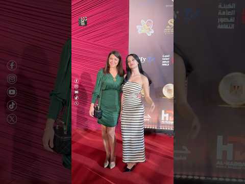 In A Chic Green Dress Marwa Abdel Moneim On The Red Carpet At The Sharm El Sheikh Youth Theatr