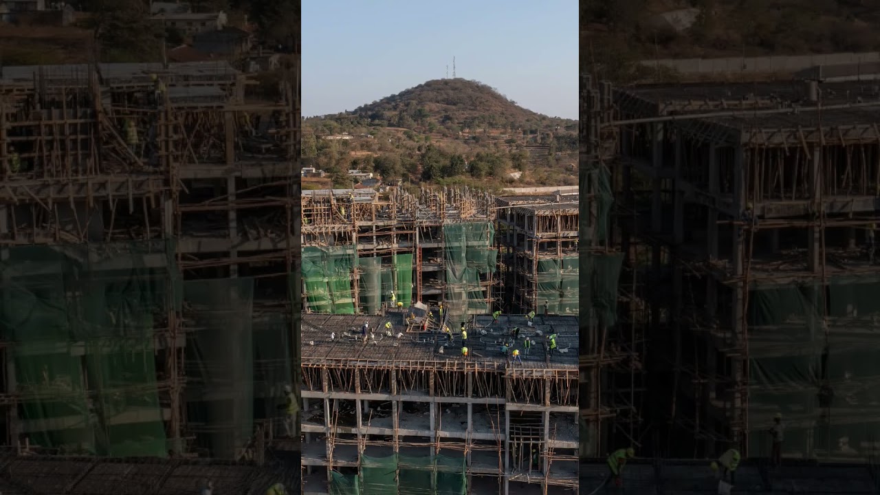 The beautiful Aerial view of WOTE MAKUENI Affordable housing project and the stadium.. subscribe