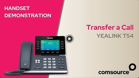 Yealink T54W - Transfer a Call