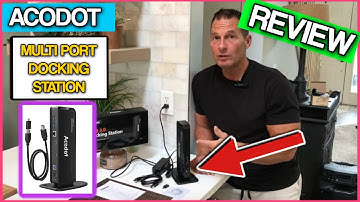 Docking Station with 2 HDMI Ports, Acodot 13 in 1 USB 3 0 Universal Laptop Docking Station Dual