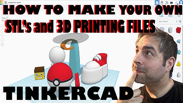 How To Make Your Own STL’s and 3D Printing Files Using Tinkercad!