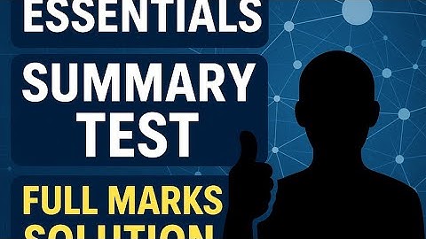 C Essentials :: summary test :: part1 Summary test 💯 percent score...
