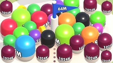 Merge Blocks 3D - 2048 Puzzle - ASMR Unlock 32m-64m (iOS,Android) Gameplay Walkthrough Part 11