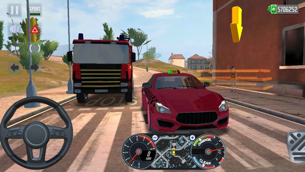 Taxi SIM 2022 | Maserati Quattroporte Driving Rome City Driving Car Android Gameplay