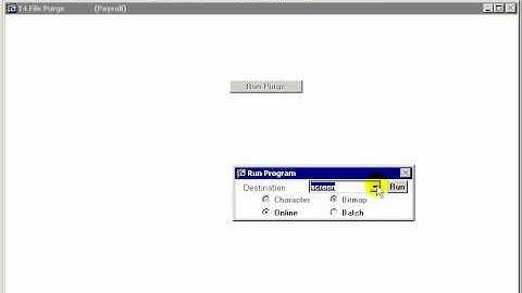 DYNAMIC 3i Free Edition ERP tutorials - how to purge t4 records